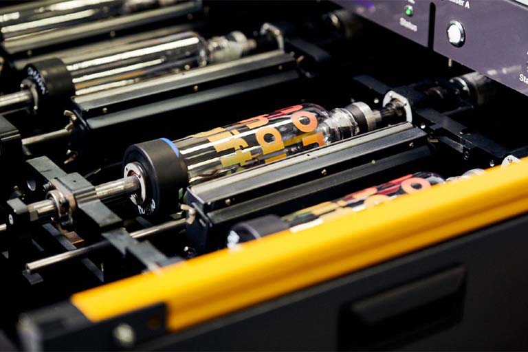 Rotary UV printing