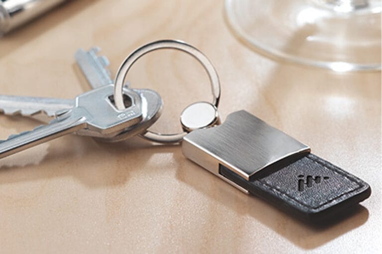 metal keychain with embossed print
