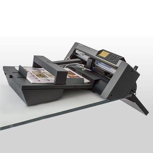 Graphtec cutting plotter with sheet feeder for contour cutting