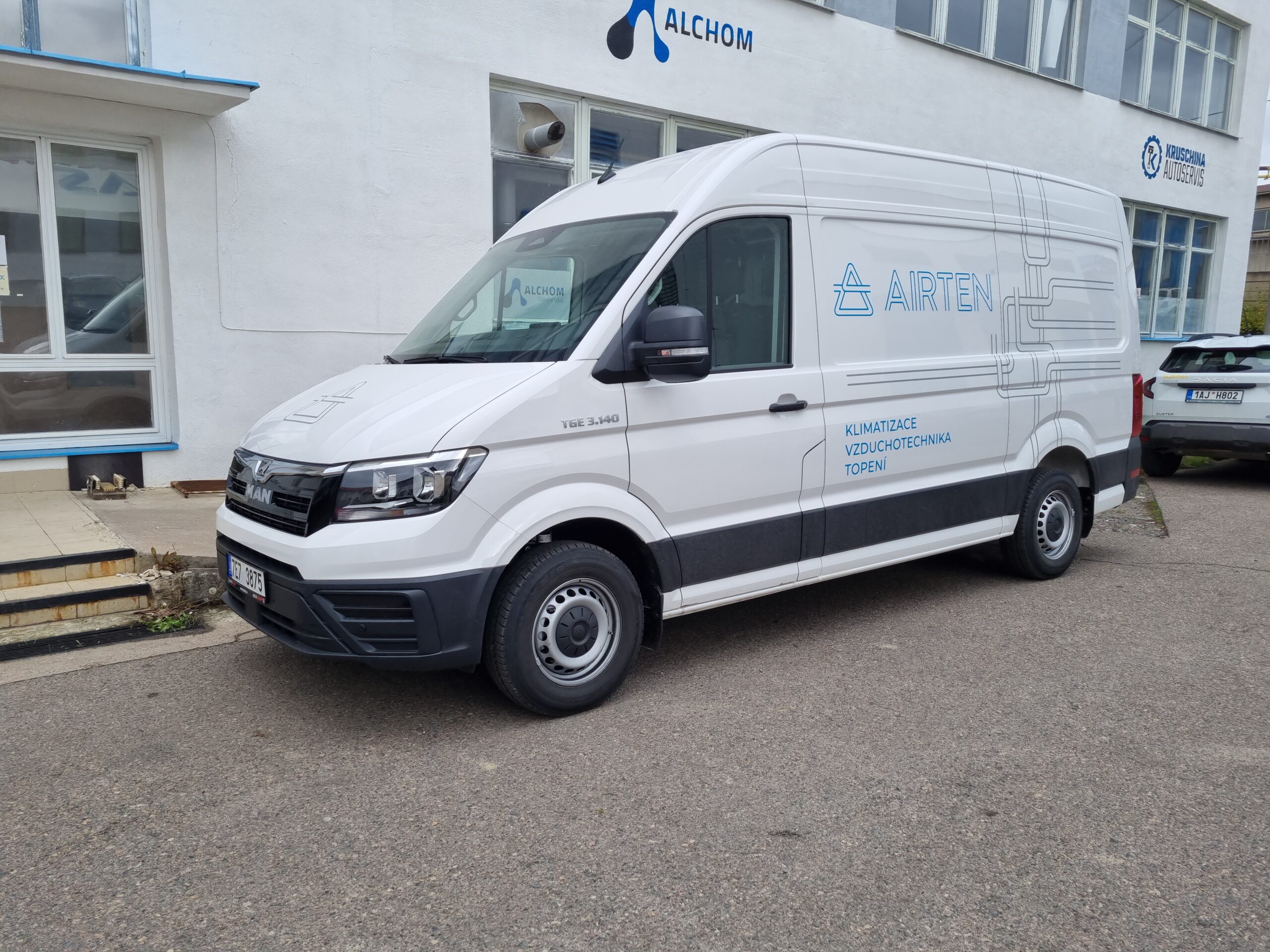 Reklamní polep dodávkového automobilu