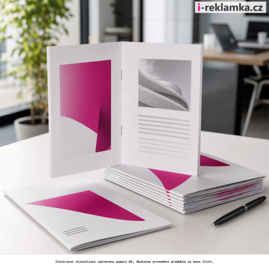 A5, A4, and 170×240 mm Brochure and Catalog Printing – Lifestyle – AI vizualizace