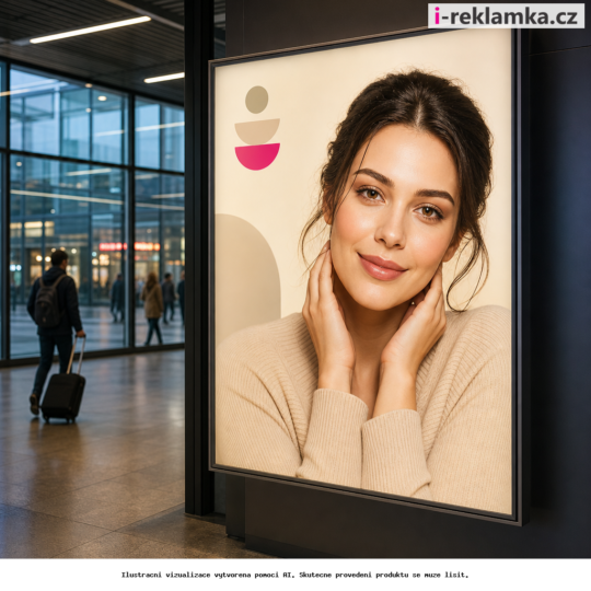 Backlit film do světelných rámů a lightboxů – Lifestyle – AI vizualizace