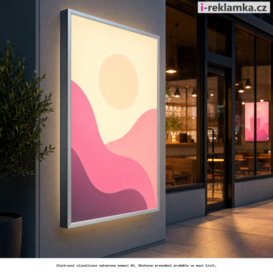 Backlit film for light frames and lightboxes – Lifestyle – AI vizualizace