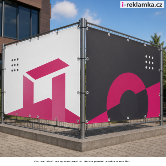 Blockout banner 510 g with double-sided printing – Lifestyle – AI vizualizace
