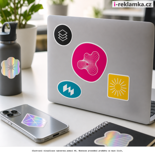 Die-cut stickers – Lifestyle – AI vizualizace