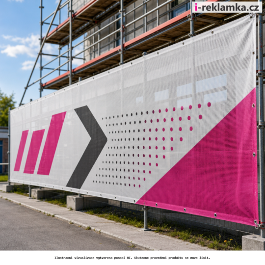 Mesh banner – mesh for scaffolding and fences – Lifestyle – AI vizualizace