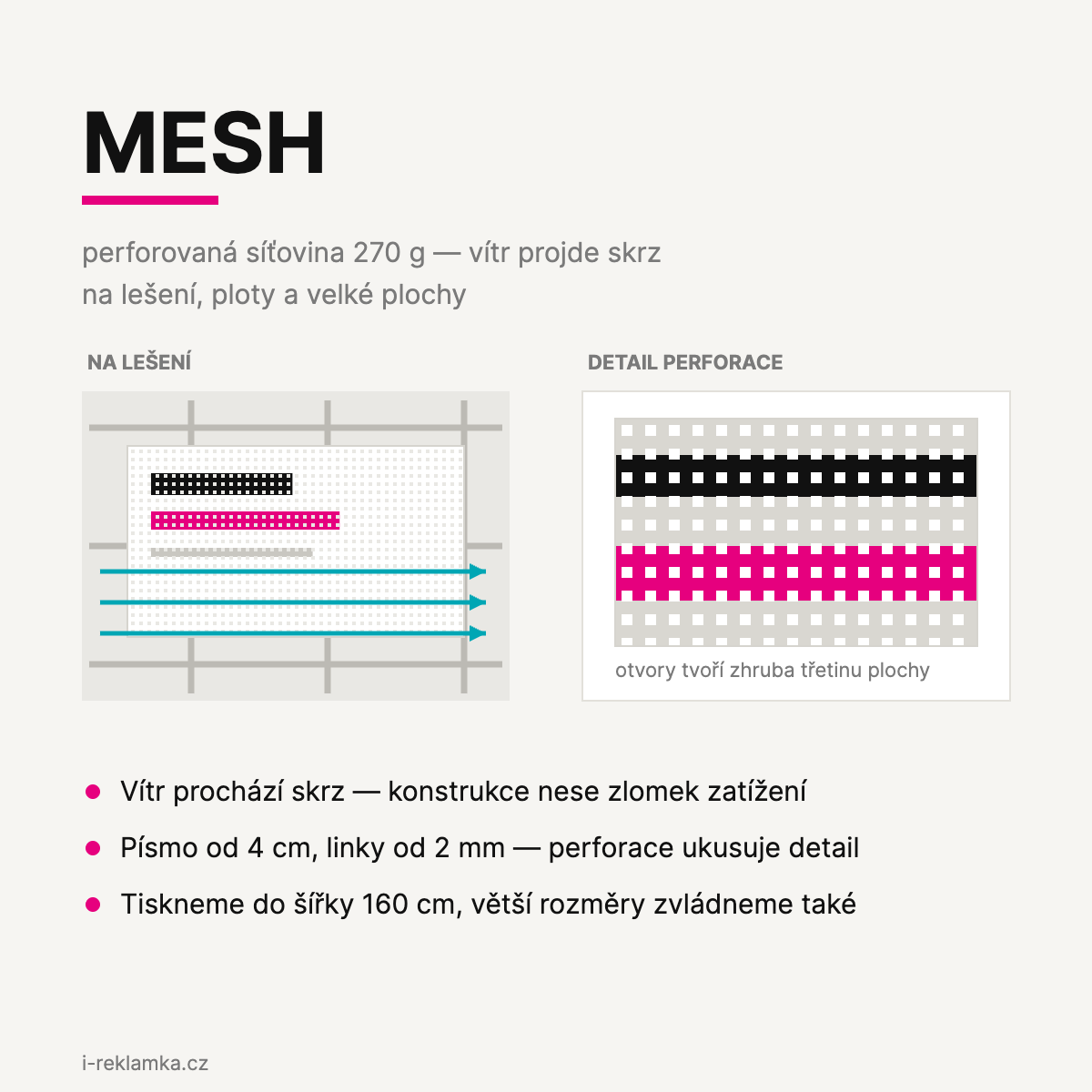 Mesh banner – síťovina na lešení a ploty - Obrázek 3