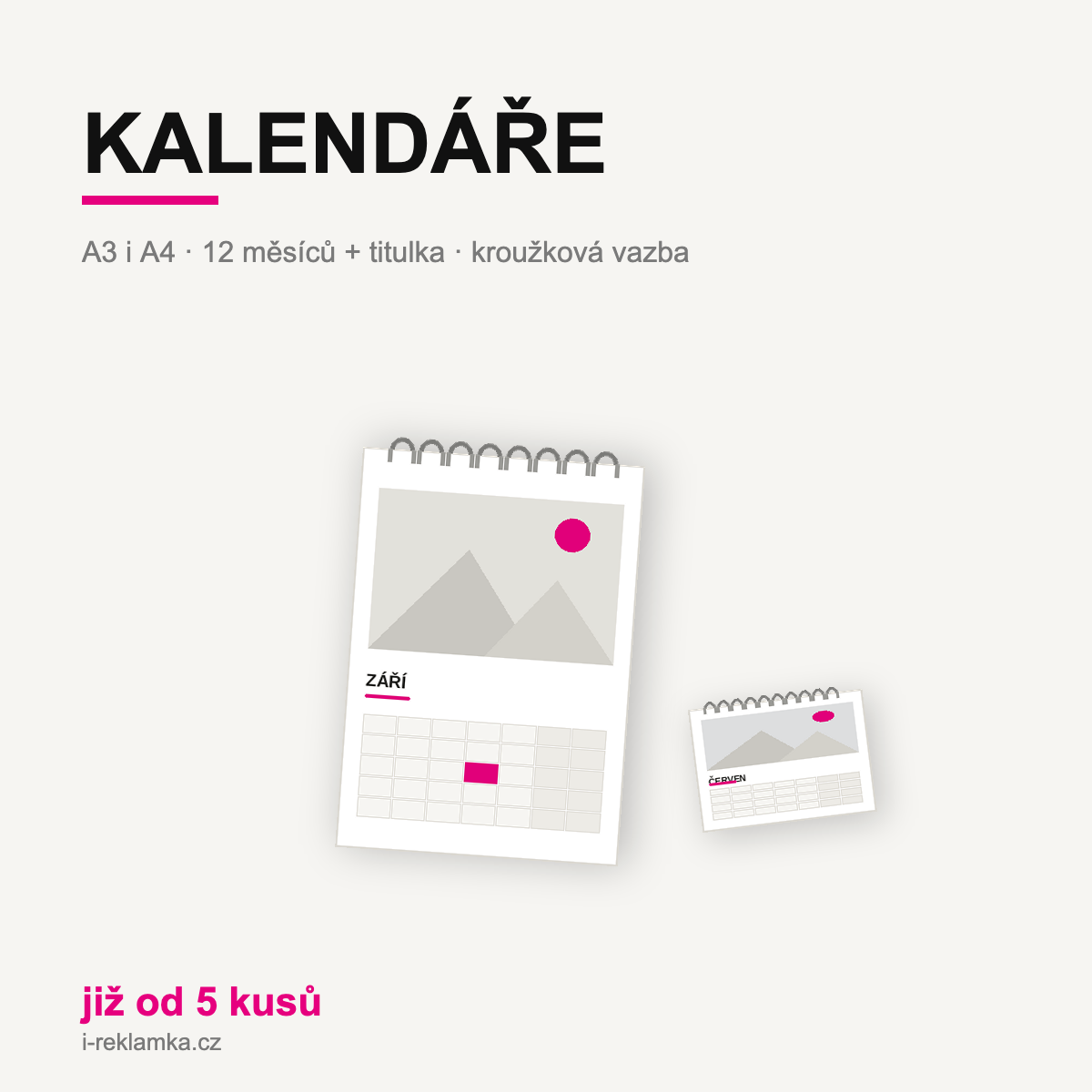 Tisk nástěnných kalendářů A3 a A4 - Obrázek 3