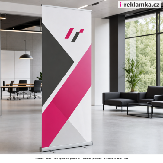 Roll-up printing – custom replacement graphics – Lifestyle – AI vizualizace