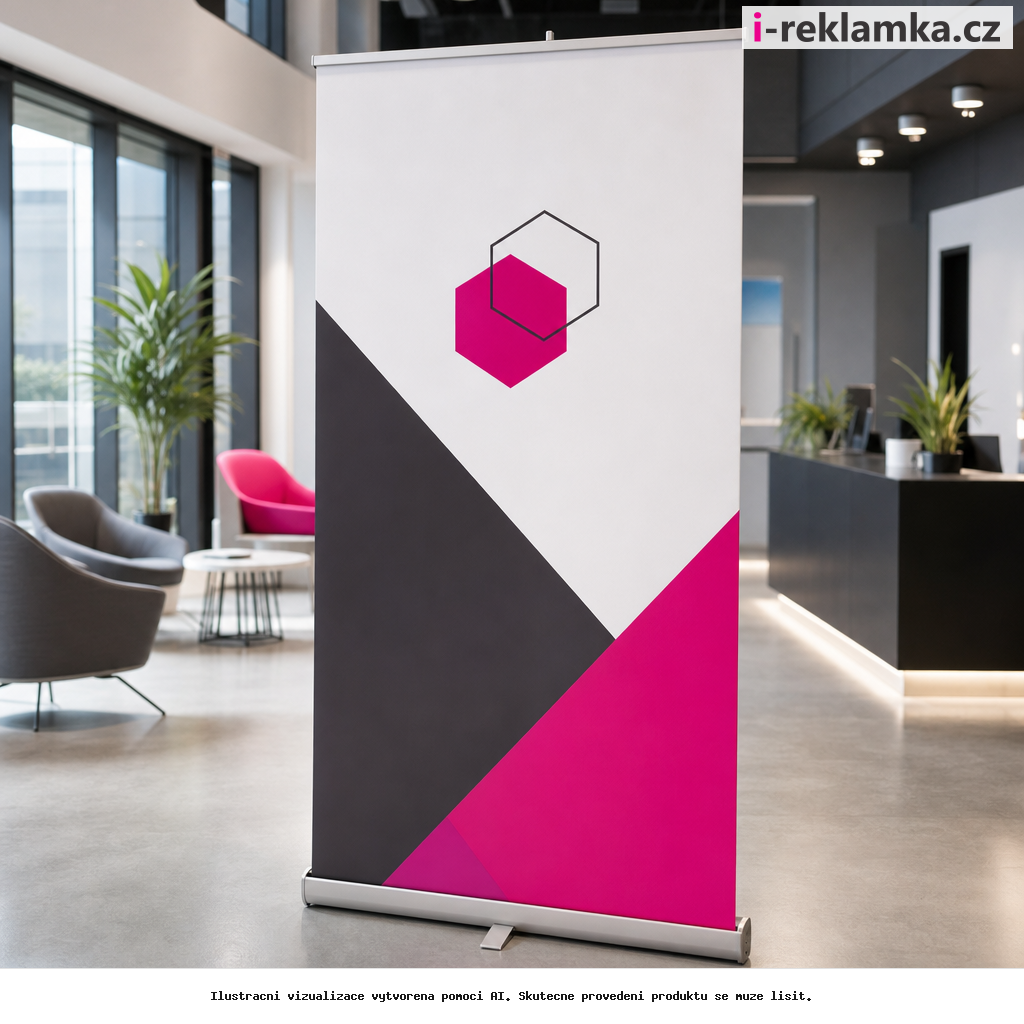 Tisk do roll-upu – náhradní grafika na míru – Lifestyle – AI vizualizace