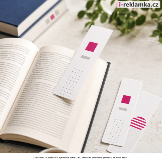 Tisk knižních záložek 50 × 180 mm i větších – Lifestyle – AI vizualizace