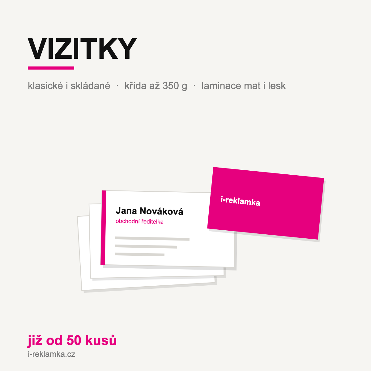 Tisk vizitek – klasické i skládané - Obrázek 3