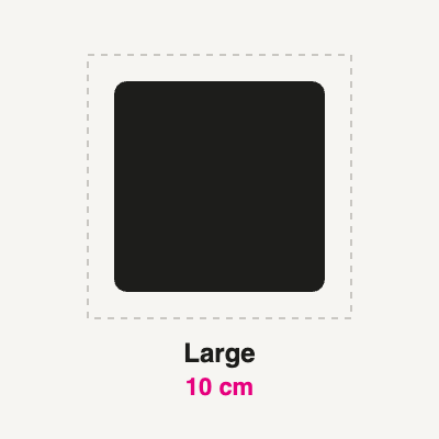 Large — 10 cm
