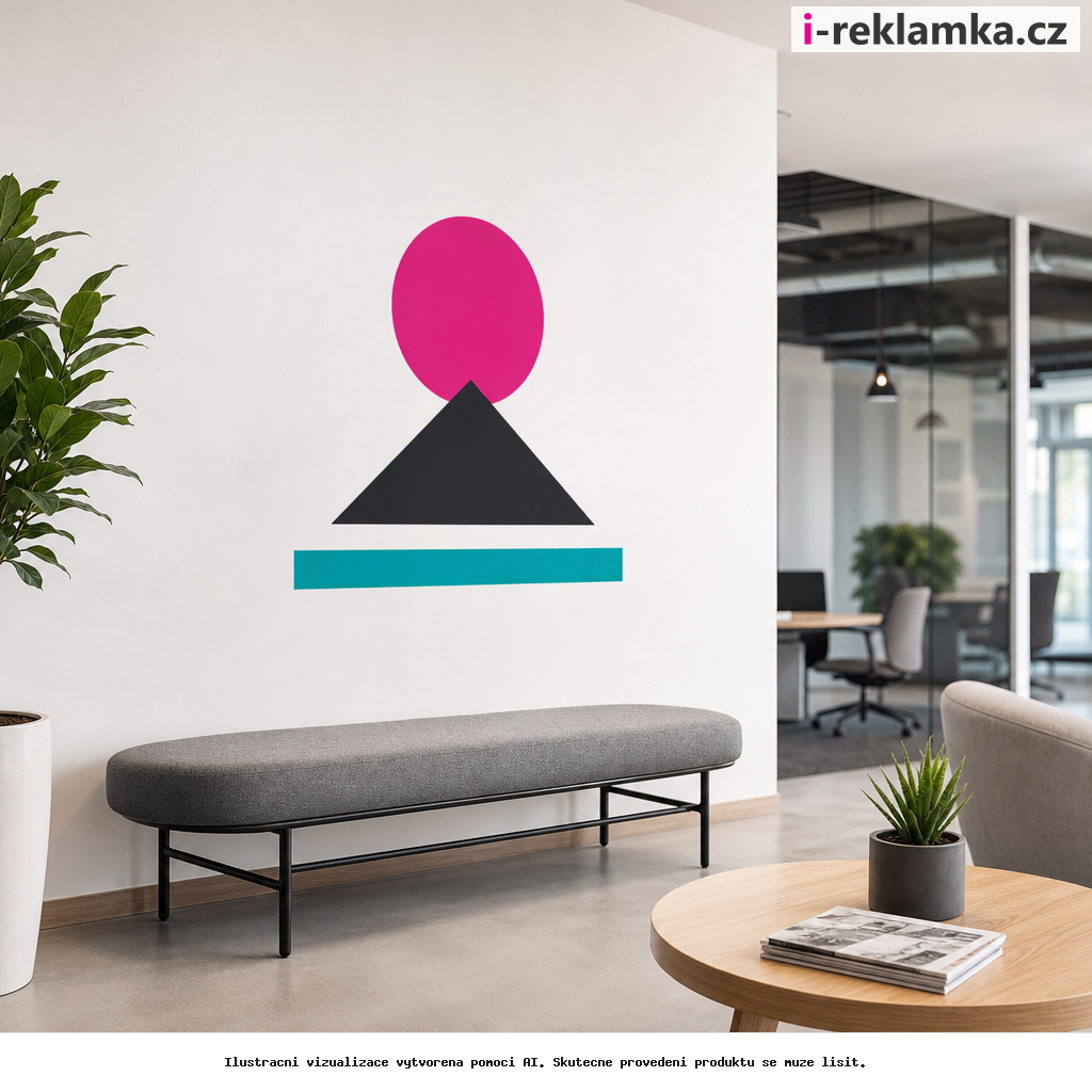 Wall art – samolepka na zeď na míru – Lifestyle – AI vizualizace