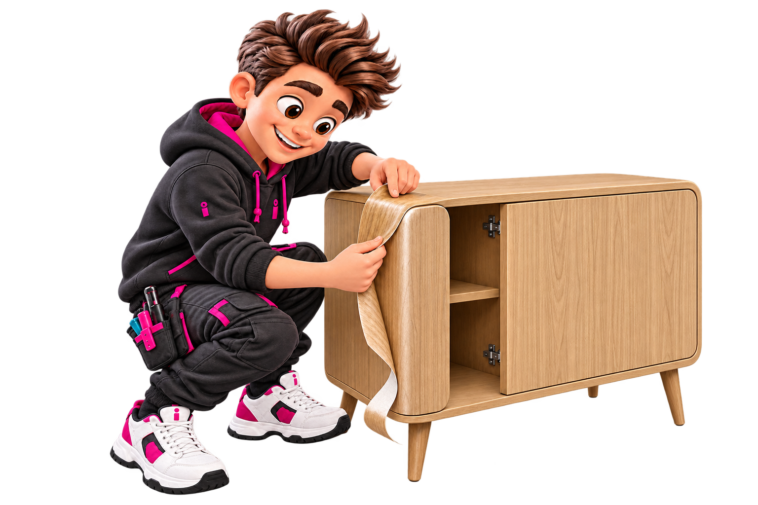 Designové interiérové fólie – maskot Reklamáček