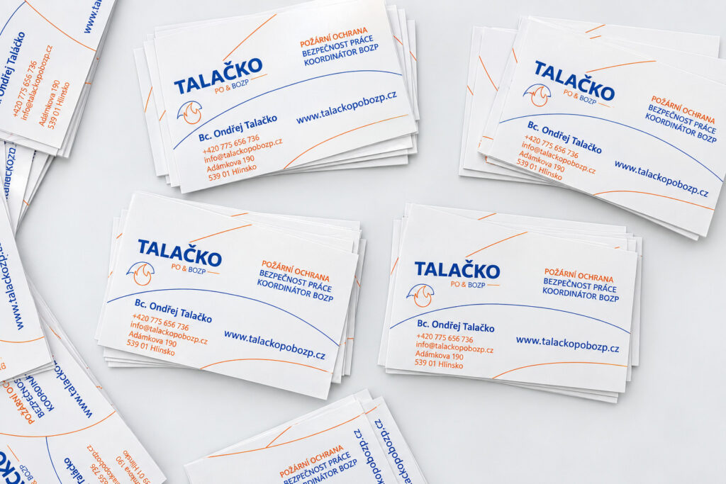 Oboustranné vizitky Talácko