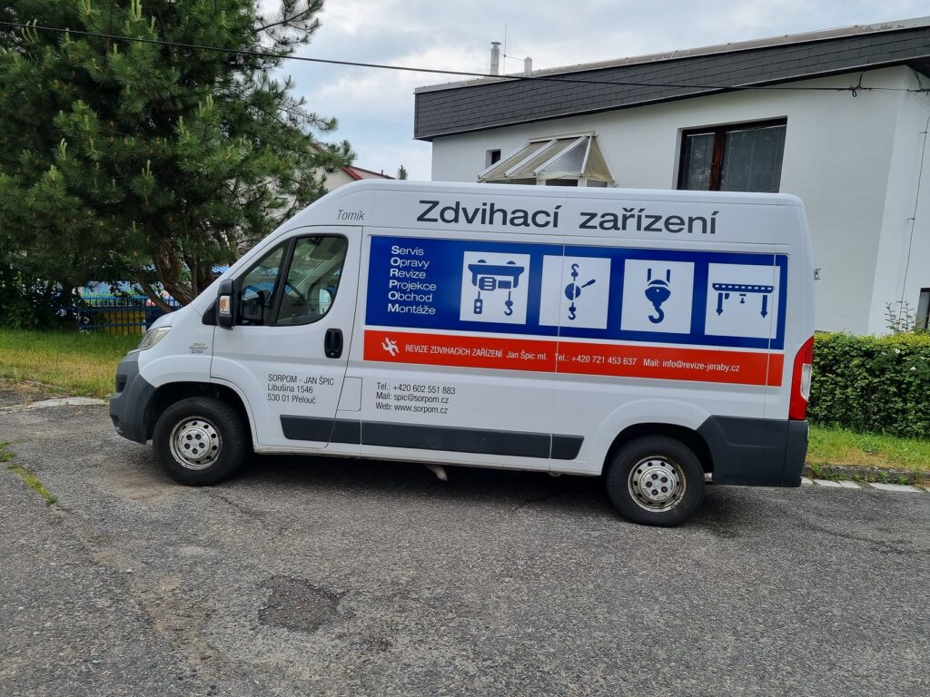 Ducato SORPOM – grafika jeřábu