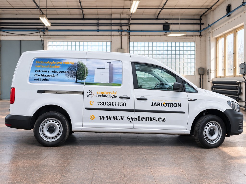 Pravý bok vozu Vamberský technologie a Jablotron