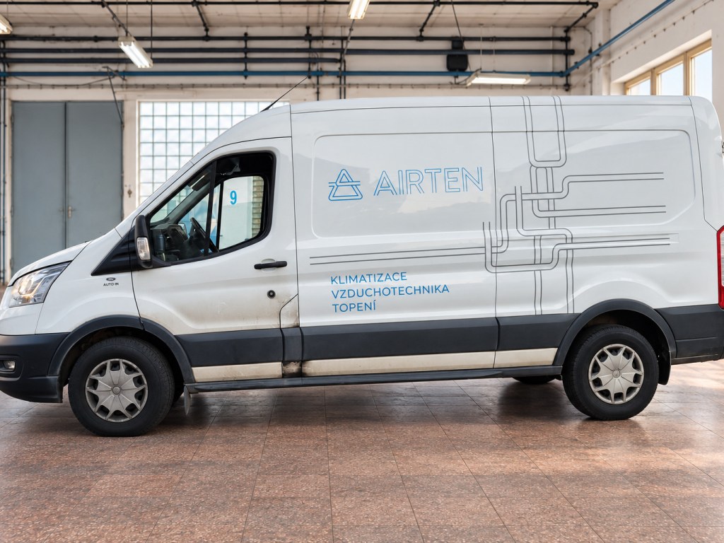 Transit AIRTEN – zadní pohled