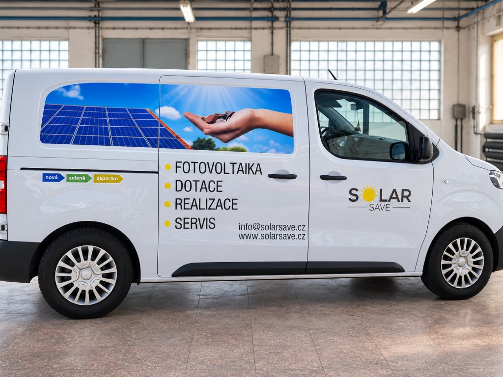 Proace Solar Save – boční fotografie panelů