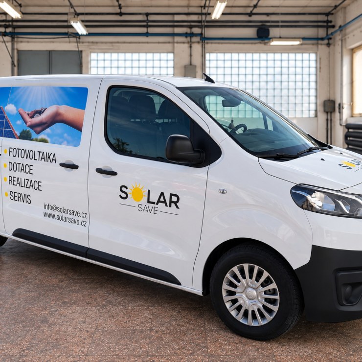 Polep Solar Save – detail
