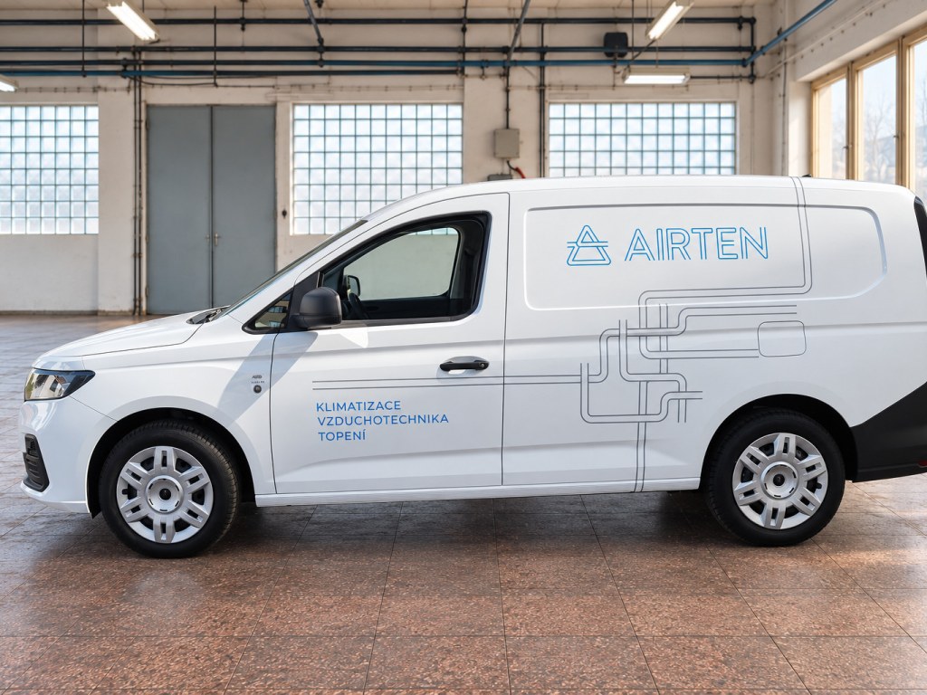 Polep AIRTEN – detail kresby