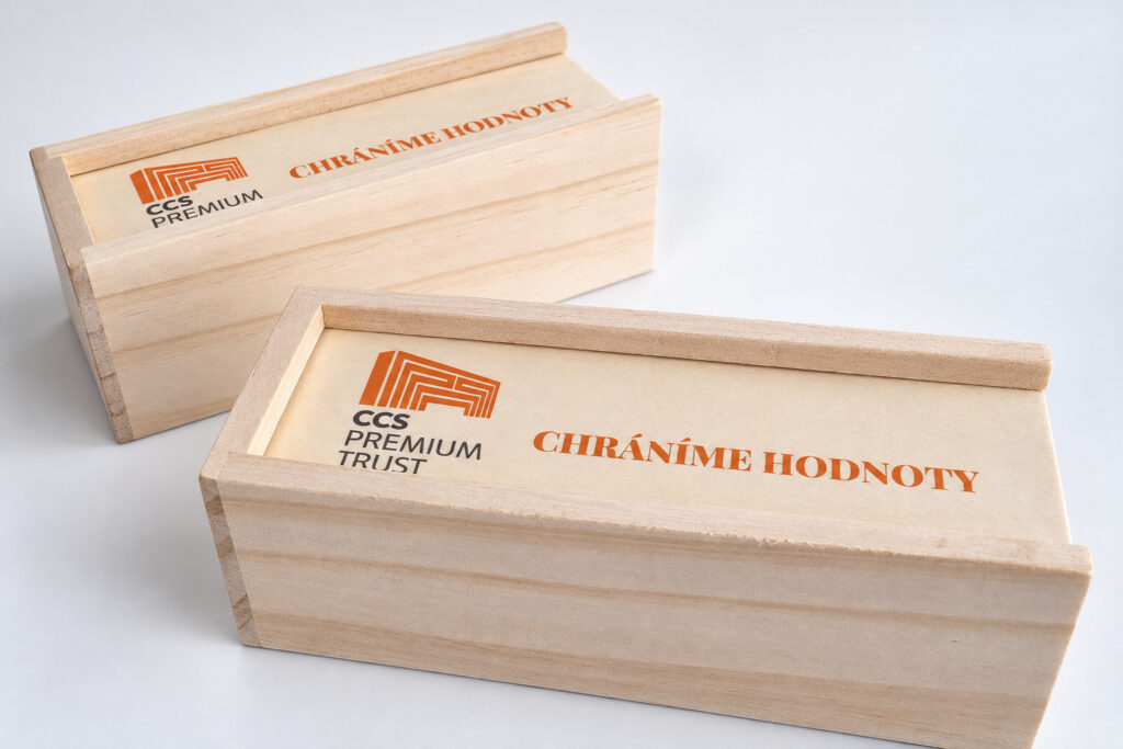 Dřevěné penálky s potiskem CCS Premium Chráníme hodnoty