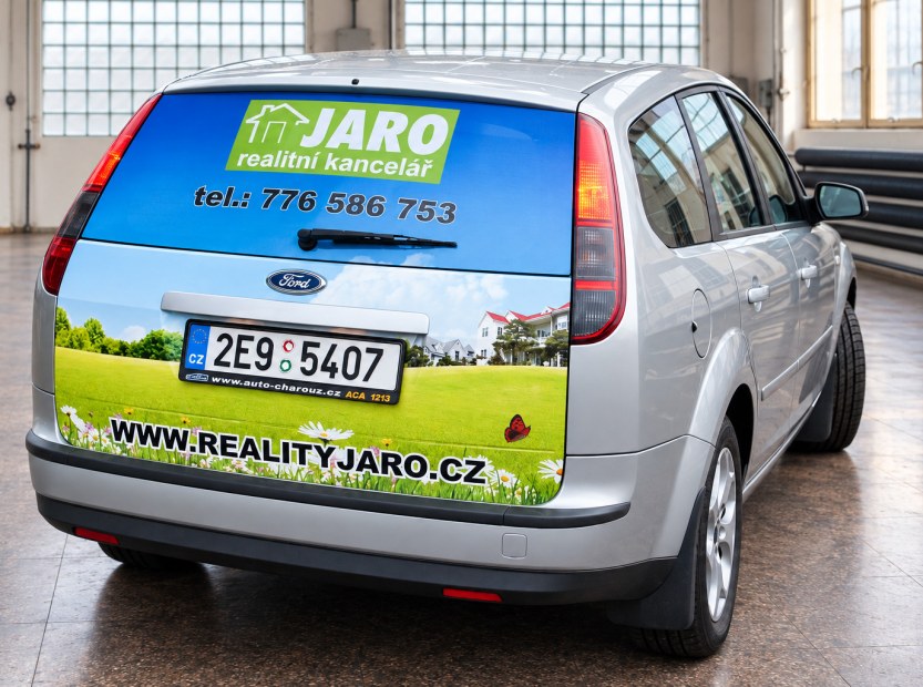 Potisk zadního skla Ford Focus pro Reality JARO