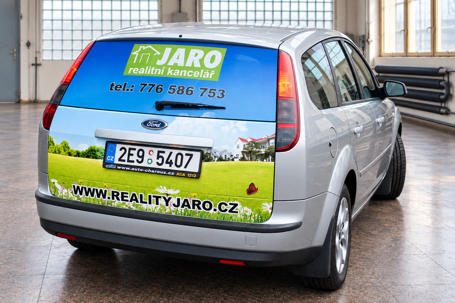 Potisk zadního skla Ford Focus pro Reality JARO