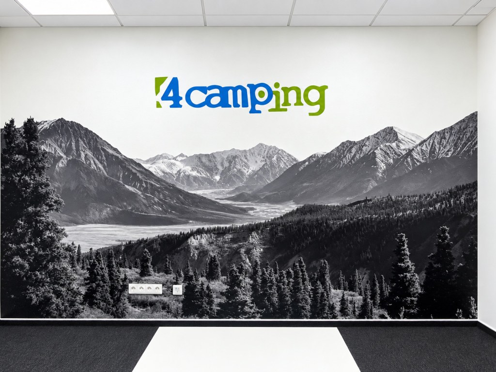 Fototapeta jezera v kanceláři 4camping