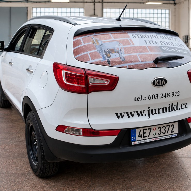 Kia Sportage s potiskem zadního skla jurnikl.cz