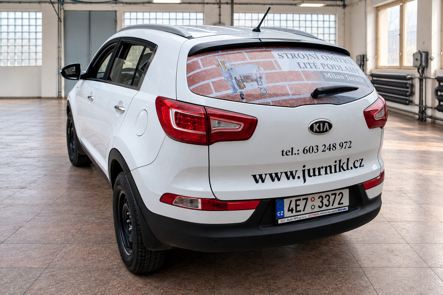 Kia Sportage s potiskem zadního skla jurnikl.cz