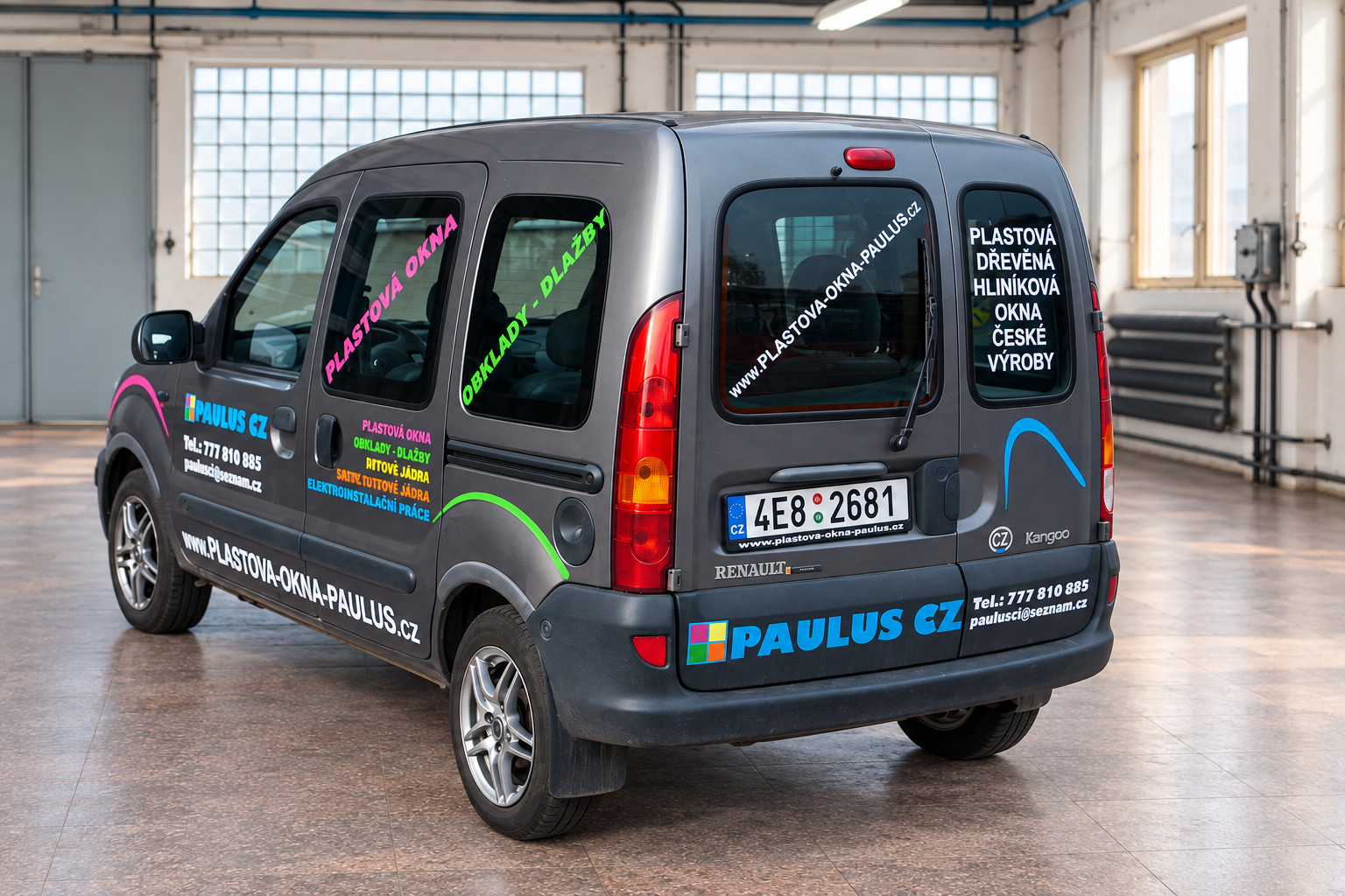Kangoo PAULUS – zadní pohled