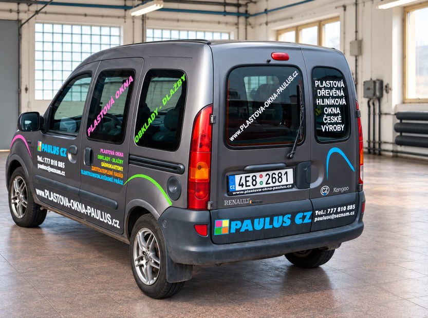 Renault Kangoo s polepem PAULUS CZ