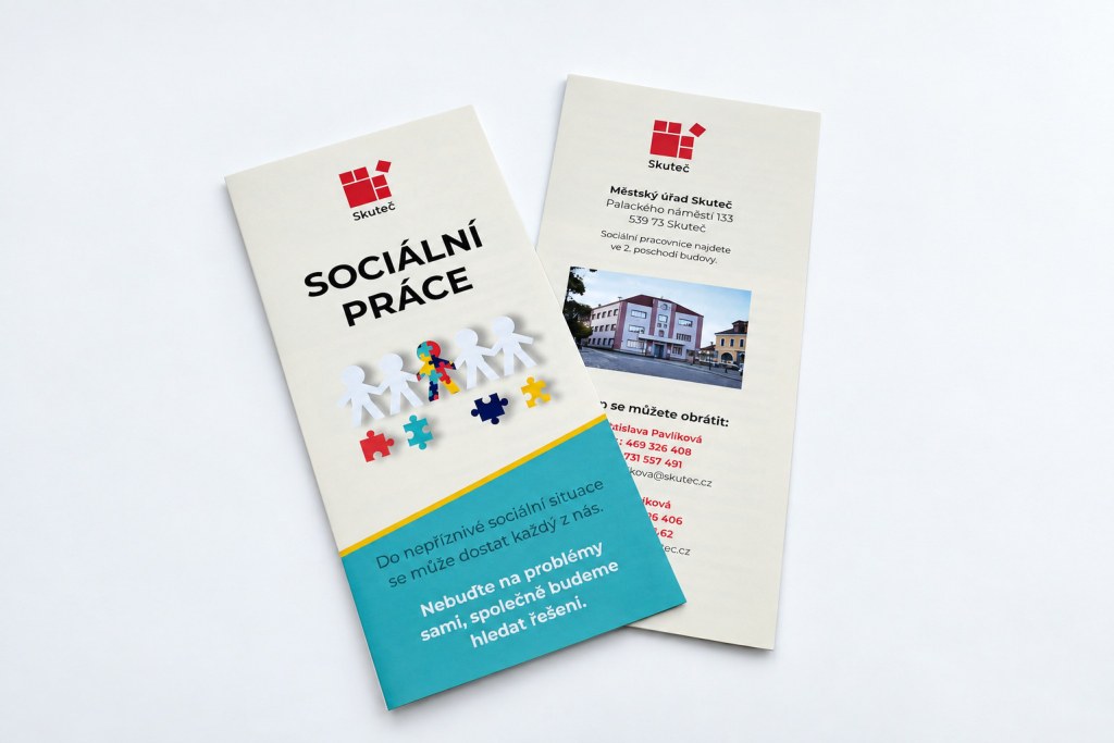 Leták Sociální práce – detail
