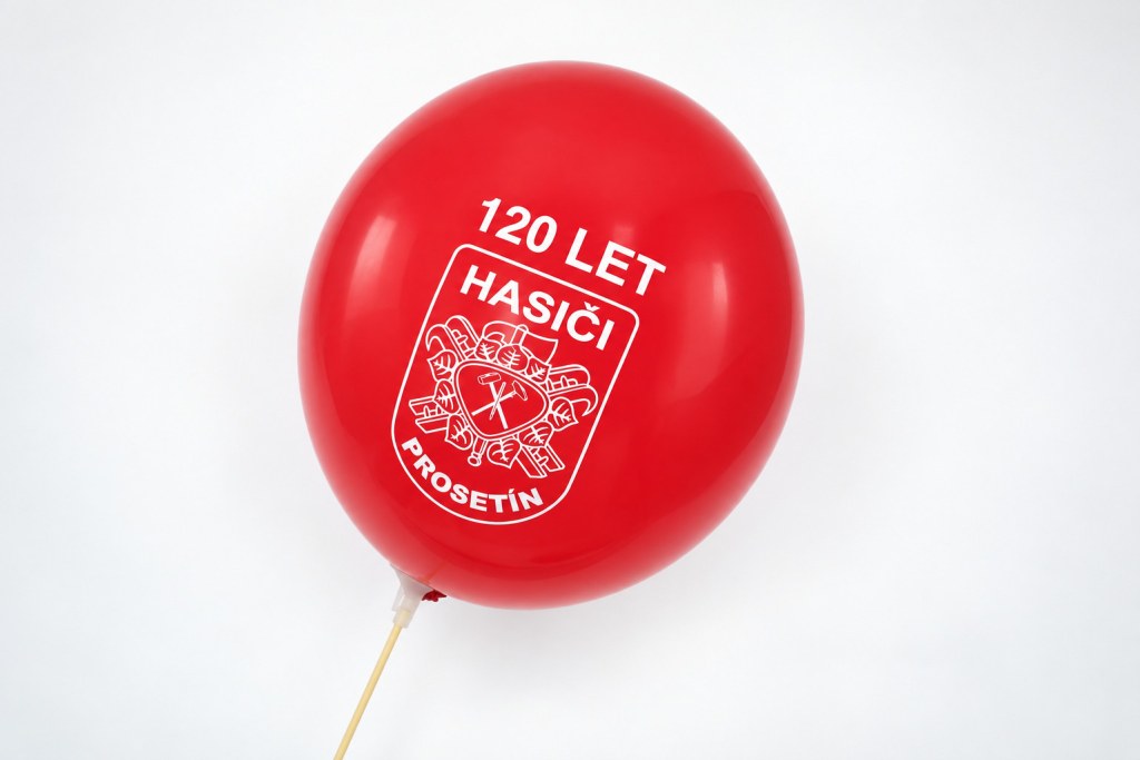 Červené balónky 120 let hasiči Prosetín