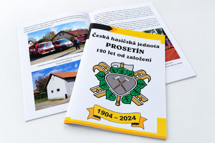 Výroční brožura 120 let hasičů Prosetín 1904–2024