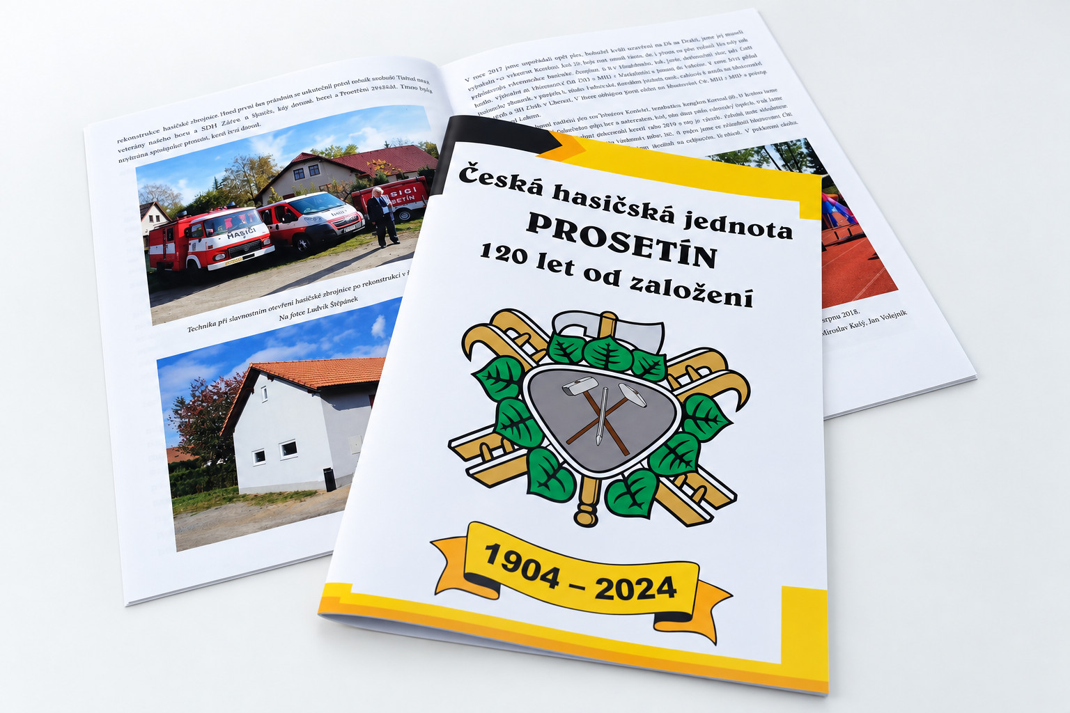 Výroční brožura 120 let hasičů Prosetín 1904–2024