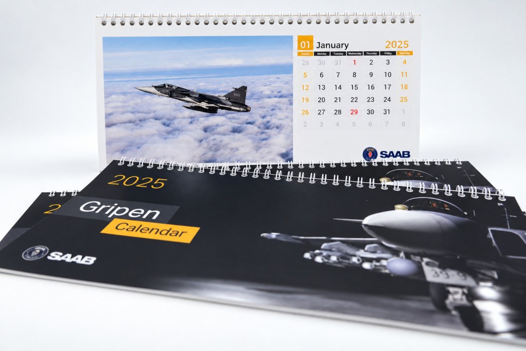 Stolní kalendáře Gripen – sada