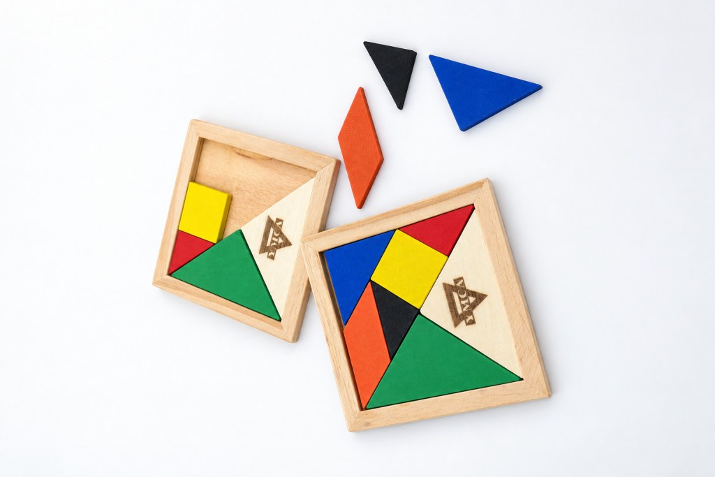 Tangram s potiskem – detail