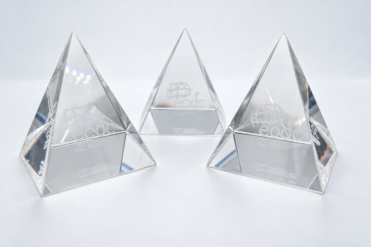 Pyramidy z optického skla – sada
