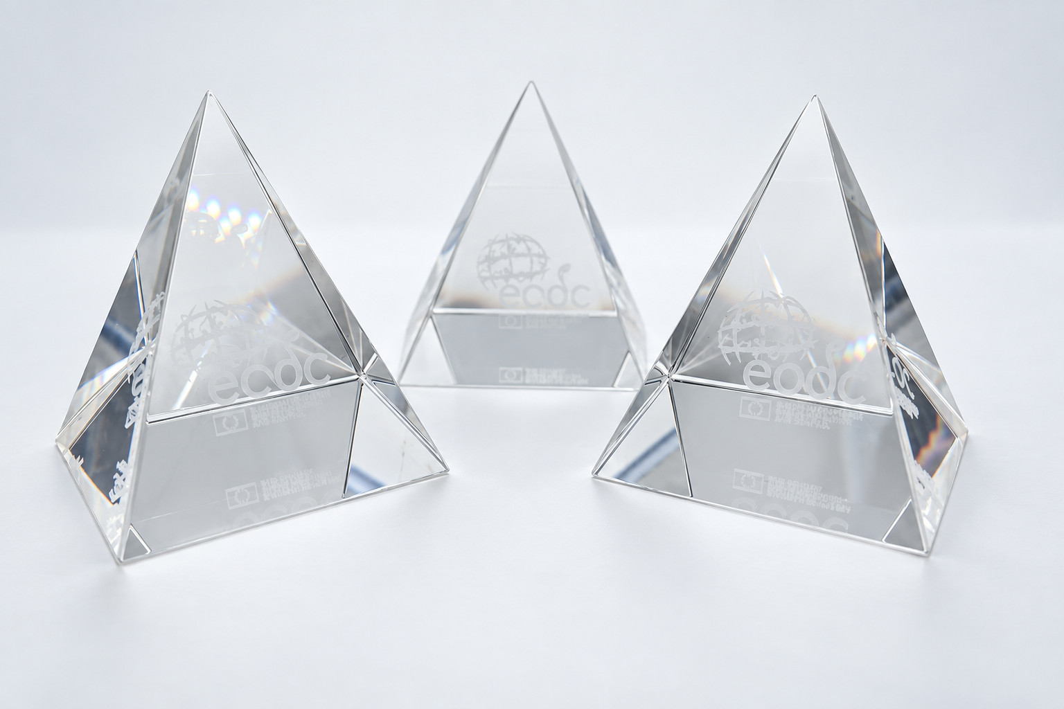 Pyramidy z optického skla – sada