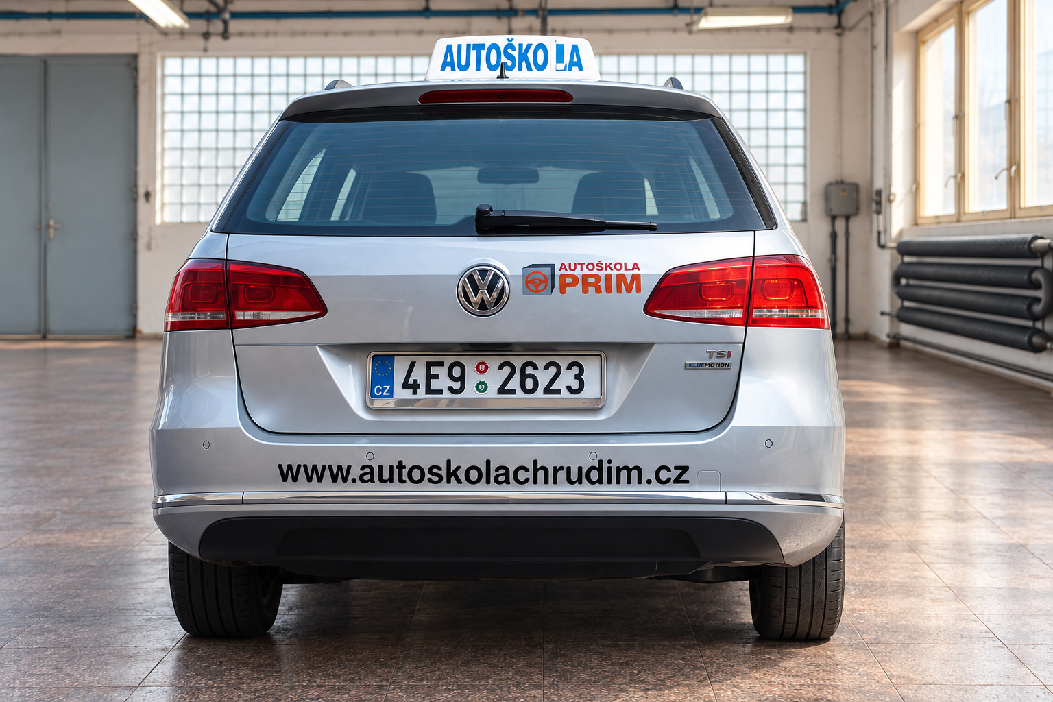 Polep Autoškola PRIM – bok