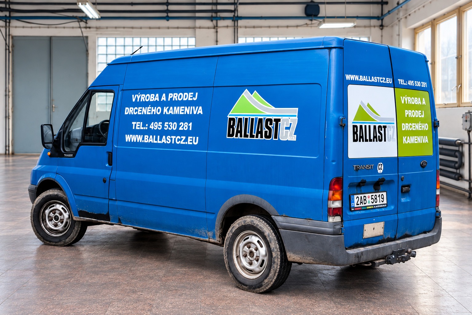 Transit BALLAST – detail grafiky